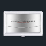 Modernes metallisches Silber-Edelstahl-Aussehen Visitenkarten Dose<br><div class="desc">Einfache elegante Imitate Silber-Hintergrund-Design,  Edelstahl-Look Business-Karton-Vorlage. Dies ist ein Bild und nicht echtes Metall oder Metall Oberfläche. Vollständig anpassbar. Passende Visitenkarte. Wenn Sie Hilfe beim Anpassen,  Ändern der Farbe oder sonst irgendetwas benötigen,  wenden Sie sich an ArtOnWear Designer. Kostenlose Textformatierung mit Live-Hilfe auf Anfrage.</div>