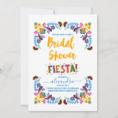Modernes mexikanisches Fiesta-Brautparty Einladung (Vorderseite)