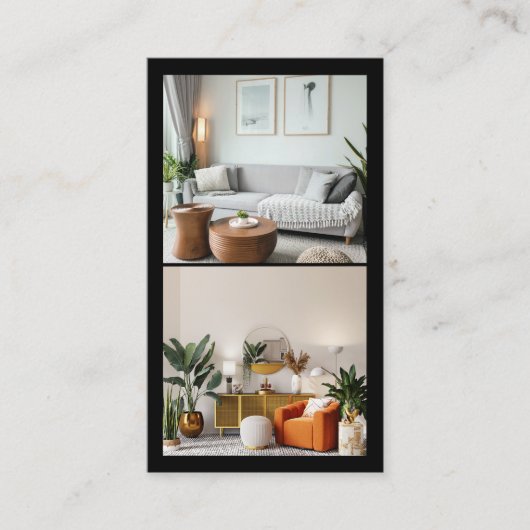 Modernes Mietobjekt Visitenkarte (Vorderseite)