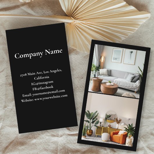 Modernes Mietobjekt Visitenkarte