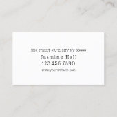 Modernes Mikroblading , Augenbrauen, bleibendes Ma Visitenkarte (Rückseite)