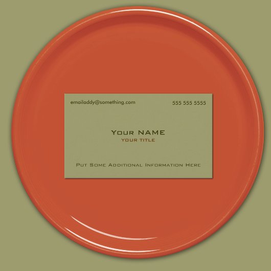 Modernes Militär Green Visitenkarte