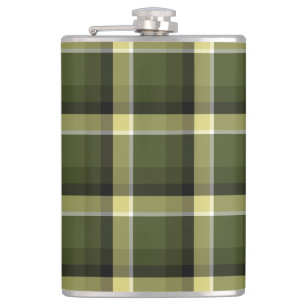 Modernes militärisches Camouflage-Kariertes Muster Flachmann