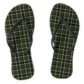 Modernes Militärmodell Tartan Khaki Muster Badesandalen (Fußbett)