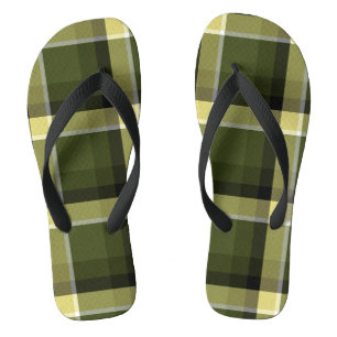 Modernes Militärmodell Tartan Muster Badesandalen