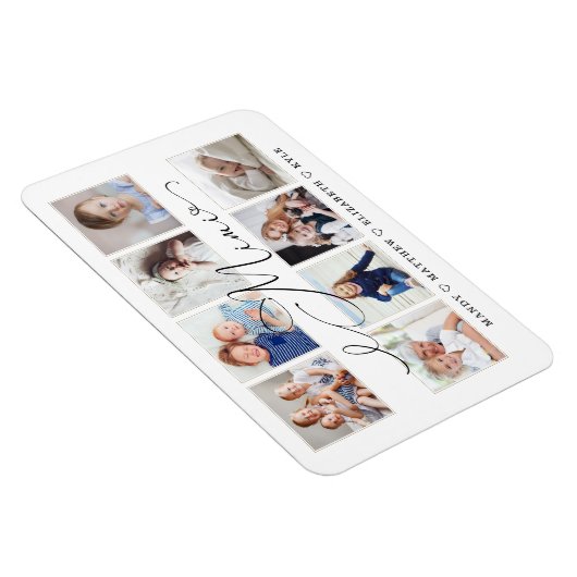 Modernes Mimi Script | Entenkinder - FotoCollage Magnet (Rechte Seite)