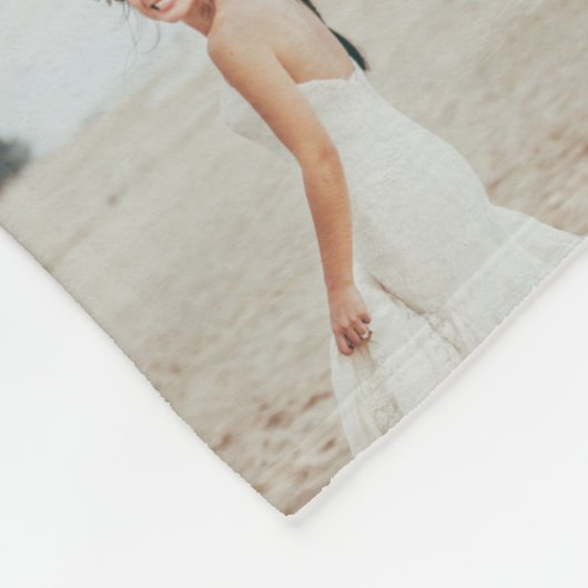 Modernes Mindest-Multi-Foto-Script-Mama-Geschenk Fleecedecke (Ecke)