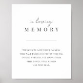 Modernes Mindest-Script-Hochzeitszeichen Poster (Vorne)