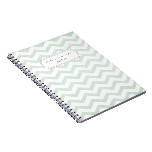 Modernes Mini Green Notebook Notizblock (Rechte Seite)