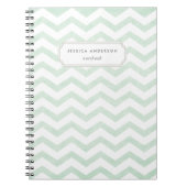 Modernes Mini Green Notebook Notizblock (Vorderseite)