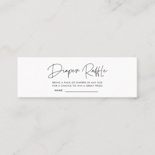 Modernes Mini-Mini-Mini-Duschdiapier Mini Visitenkarte (Vorderseite)