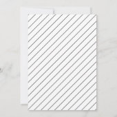 Modernes Minimal Adult 30. Geburtstag Party Einladung (Rückseite)