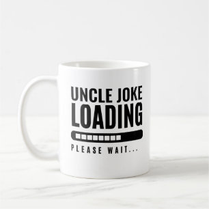 Modernes Minimal an Onkel Joke Loading Bitte warte Kaffeetasse