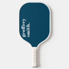 Modernes Minimal Aquamarin Blue Your Individuelle  Pickleball Schläger
