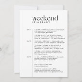 Modernes Minimal "Bach & Boujee" Bachelorette Foto Einladung (Rückseite)