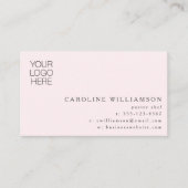 Modernes Minimal-Baker-Konditorei-Koch-Logo-Foto R Visitenkarte (Vorderseite)