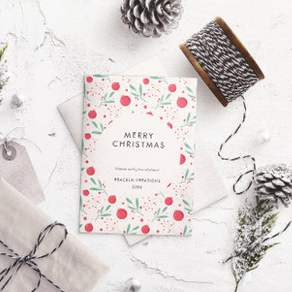 Modernes Minimal Bauble Muster Weihnachten