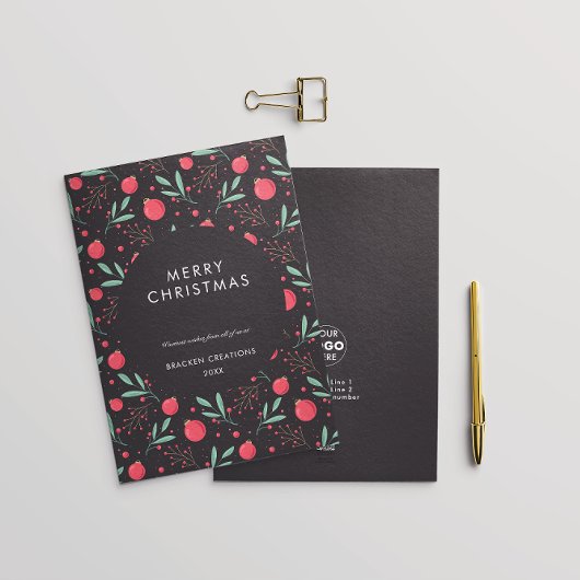 Modernes Minimal Bauble Muster Weihnachten