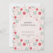 Modernes Minimal Bauble Muster Weihnachten (Vorderseite)