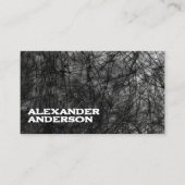 Modernes Minimal Beruflich Black Scribble Visitenkarte (Vorderseite)