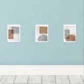 Modernes Minimal Bilderwand Sets (Holzboden)