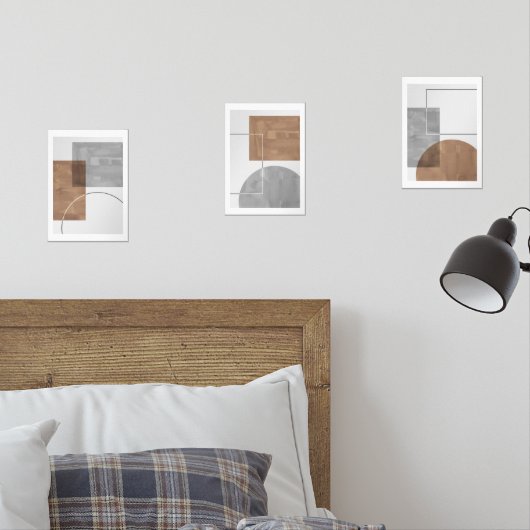 Modernes Minimal Bilderwand Sets (Schlafzimmer)
