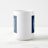 Modernes Minimal Blau Gay Pride 90er Logo Kaffeetasse (Mittel)