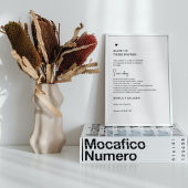 Modernes Minimal Blow-up-Foto Poster