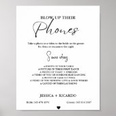 Modernes Minimal Blow-up-Foto Poster (Vorne)