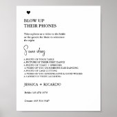 Modernes Minimal Blow-up-Foto Poster (Vorne)