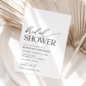 Modernes Minimal-Boho-Brautparty Einladung