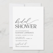 Modernes Minimal-Boho-Brautparty Einladung (Vorderseite)