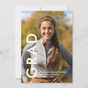 Modernes Minimal Bold Grad  Ankündigung