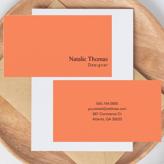Modernes Minimal Bold & Trendy Beruflich Visitenkarte