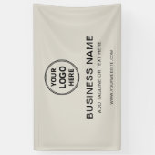 Modernes Minimal-Branding für kundenspezifische Lo Banner (Vertikal)