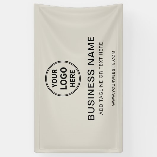 Modernes Minimal-Branding für kundenspezifische Lo Banner (Vertikal)