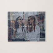 Modernes Minimal Bridesmaid-Angebot Vollständiges Puzzle (Horizontal)