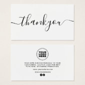 Modernes Minimal Business Vielen Dank für die Best (Vorne & Hinten)