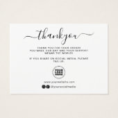 Modernes Minimal Business Vielen Dank für die Best (Rückseite)