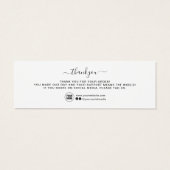 Modernes Minimal Business Vielen Dank für die Best (Rückseite)