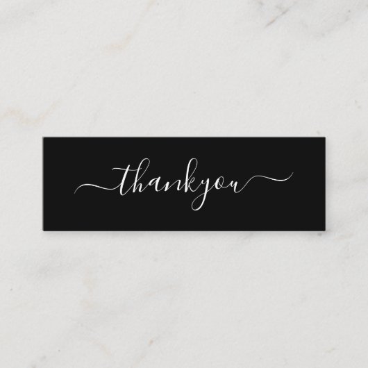 Modernes Minimal Business Vielen Dank für die Best Telefonnummerkarte (Vorderseite)