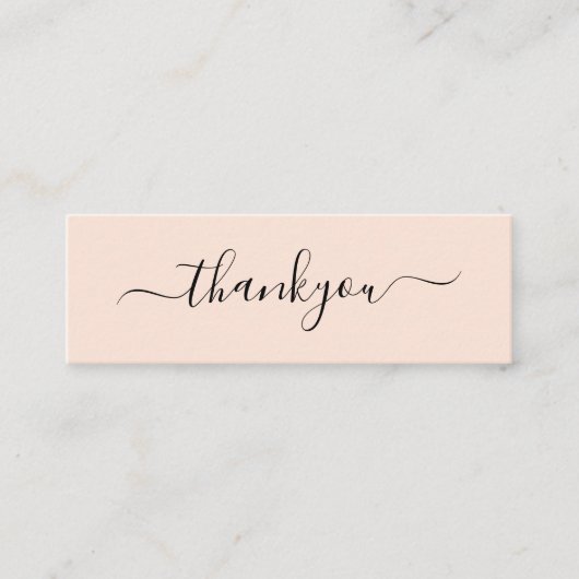 Modernes Minimal Business Vielen Dank für die Best Telefonnummerkarte (Vorderseite)