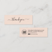 Modernes Minimal Business Vielen Dank für die Best Telefonnummerkarte (Vorne/Hinten)