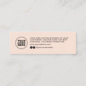 Modernes Minimal Business Vielen Dank für die Best Telefonnummerkarte (Rückseite)