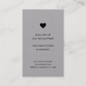 Modernes Minimal Business Vielen Dank für die Best Visitenkarte (Rückseite)