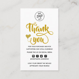 Modernes Minimal Business Vielen Dank für die Best Visitenkarte