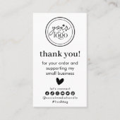 Modernes Minimal Business Vielen Dank für die Best Visitenkarte (Vorderseite)