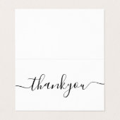 Modernes Minimal Business Vielen Dank für die Best Visitenkarten (Außenseite Aufgefaltet)