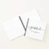 Modernes Minimal Calligrafy Chic Dankesblatt Notizblock (Innenseite)