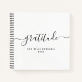 Modernes Minimal Calligrafy Chic Dankesblatt Notizblock (Vorderseite)
